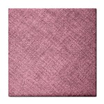 Pink Fabric Texture, Knitted Pink Texture, Tile Coaster