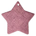 Pink Fabric Texture, Knitted Pink Texture, Ornament (Star)