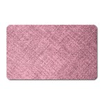 Pink Fabric Texture, Knitted Pink Texture, Magnet (Rectangular)