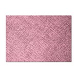 Pink Fabric Texture, Knitted Pink Texture, Sticker A4 (10 pack)