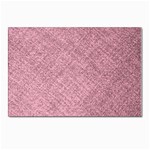 Pink Fabric Texture, Knitted Pink Texture, Postcards 5  x 7  (Pkg of 10)