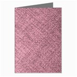 Pink Fabric Texture, Knitted Pink Texture, Greeting Cards (Pkg of 8)