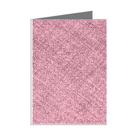 Pink Fabric Texture, Knitted Pink Texture, Mini Greeting Cards (Pkg of 8) from ArtsNow.com Right