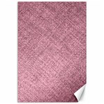 Pink Fabric Texture, Knitted Pink Texture, Canvas 12  x 18 