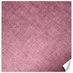 Pink Fabric Texture, Knitted Pink Texture, Canvas 16  x 16 