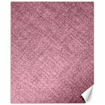 Pink Fabric Texture, Knitted Pink Texture, Canvas 16  x 20 