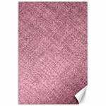 Pink Fabric Texture, Knitted Pink Texture, Canvas 24  x 36 