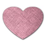 Pink Fabric Texture, Knitted Pink Texture, Heart Mousepad