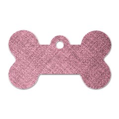 Pink Fabric Texture, Knitted Pink Texture, Dog Tag Bone (Two Sides) from ArtsNow.com Front