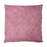 Pink Fabric Texture, Knitted Pink Texture, Standard Cushion Case (One Side)