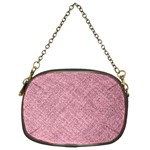 Pink Fabric Texture, Knitted Pink Texture, Chain Purse (Two Sides)