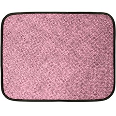 Pink Fabric Texture, Knitted Pink Texture, Two Sides Fleece Blanket (Mini) from ArtsNow.com 35 x27  Blanket Front