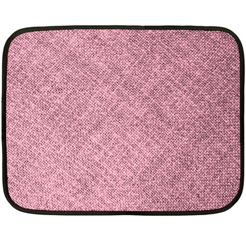 Pink Fabric Texture, Knitted Pink Texture, Two Sides Fleece Blanket (Mini) from ArtsNow.com 35 x27  Blanket Back