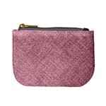 Pink Fabric Texture, Knitted Pink Texture, Mini Coin Purse