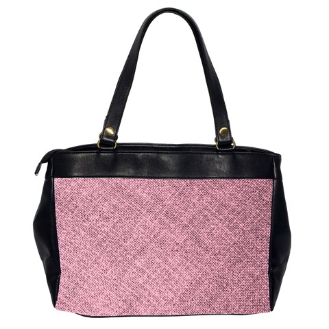 Pink Fabric Texture, Knitted Pink Texture, Oversize Office Handbag (2 Sides) from ArtsNow.com Back