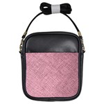 Pink Fabric Texture, Knitted Pink Texture, Girls Sling Bag