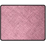 Pink Fabric Texture, Knitted Pink Texture, Fleece Blanket (Medium)