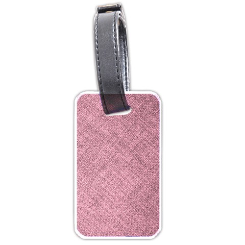 Pink Fabric Texture, Knitted Pink Texture, Luggage Tag (one side) from ArtsNow.com Front