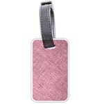 Pink Fabric Texture, Knitted Pink Texture, Luggage Tag (one side)