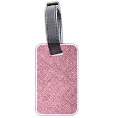 Pink Fabric Texture, Knitted Pink Texture, Luggage Tag (two sides) from ArtsNow.com Front