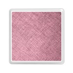 Pink Fabric Texture, Knitted Pink Texture, Memory Card Reader (Square)