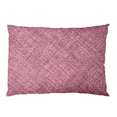 Pink Fabric Texture, Knitted Pink Texture, Pillow Case (Two Sides) from ArtsNow.com Front