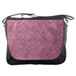 Pink Fabric Texture, Knitted Pink Texture, Messenger Bag