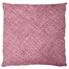 Pink Fabric Texture, Knitted Pink Texture, Large Cushion Case (Two Sides) from ArtsNow.com Front