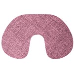 Pink Fabric Texture, Knitted Pink Texture, Travel Neck Pillow