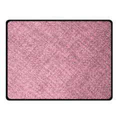 Pink Fabric Texture, Knitted Pink Texture, Two Sides Fleece Blanket (Small) from ArtsNow.com 45 x34  Blanket Front