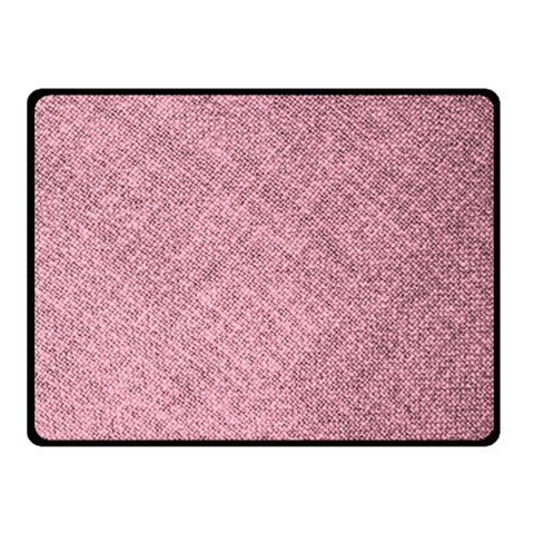 Pink Fabric Texture, Knitted Pink Texture, Two Sides Fleece Blanket (Small) from ArtsNow.com 45 x34  Blanket Back