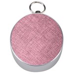 Pink Fabric Texture, Knitted Pink Texture, Silver Compasses