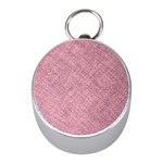 Pink Fabric Texture, Knitted Pink Texture, Mini Silver Compasses