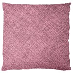 Pink Fabric Texture, Knitted Pink Texture, Standard Premium Plush Fleece Cushion Case (Two Sides)