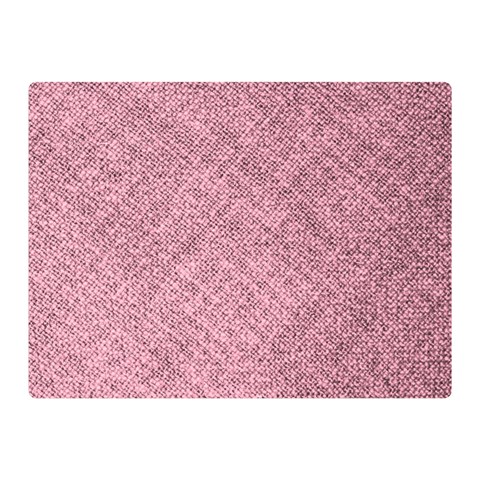 Pink Fabric Texture, Knitted Pink Texture, Two Sides Premium Plush Fleece Blanket (Mini) from ArtsNow.com 35 x27  Blanket Front