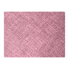 Pink Fabric Texture, Knitted Pink Texture, Two Sides Premium Plush Fleece Blanket (Mini) from ArtsNow.com 35 x27  Blanket Front