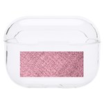 Pink Fabric Texture, Knitted Pink Texture, Hard PC AirPods Pro Case