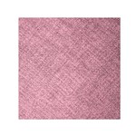 Pink Fabric Texture, Knitted Pink Texture, Square Satin Scarf (30  x 30 )