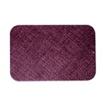 Pink Fabric Texture, Knitted Pink Texture, Open Lid Metal Box (Silver)  