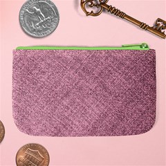 Pink Fabric Texture, Knitted Pink Texture, Large Coin Purse from ArtsNow.com Back