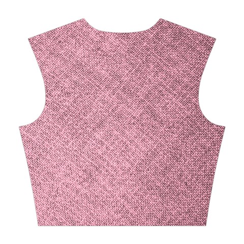 Pink Fabric Texture, Knitted Pink Texture, Cotton Crop Top from ArtsNow.com Back