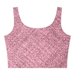 Pink Fabric Texture, Knitted Pink Texture, Midi Sleeveless Dress from ArtsNow.com Top Back