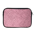 Pink Fabric Texture, Knitted Pink Texture, Apple MacBook Pro 17  Zipper Case