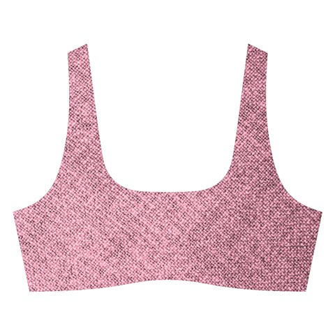 Pink Fabric Texture, Knitted Pink Texture, Cross Back Hipster Bikini Set from ArtsNow.com Front