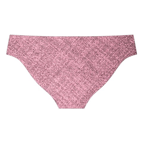 Pink Fabric Texture, Knitted Pink Texture, Cross Back Hipster Bikini Set from ArtsNow.com Back Under