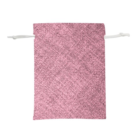 Pink Fabric Texture, Knitted Pink Texture, Lightweight Drawstring Pouch (S) from ArtsNow.com Back