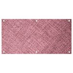 Pink Fabric Texture, Knitted Pink Texture, Banner and Sign 4  x 2 