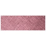 Pink Fabric Texture, Knitted Pink Texture, Banner and Sign 9  x 3 