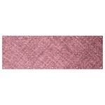 Pink Fabric Texture, Knitted Pink Texture, Banner and Sign 12  x 4 