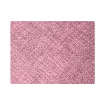 Pink Fabric Texture, Knitted Pink Texture, Premium Plush Fleece Blanket (Mini)